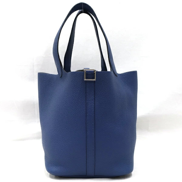 Hermes Picotan Lock MM Taurillon Clemence Bun Handbag r30_0610