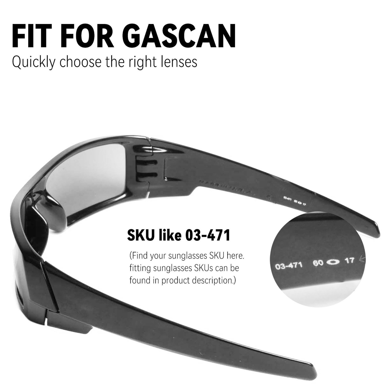 Walleva Replacement Lenses for Oakley Gascan Sunglasses – Multiple Options