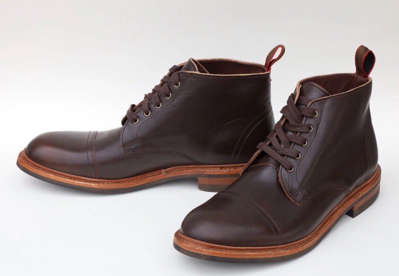 Allen Edmonds Patton Cap Toe Weatherproof Boots Size 11.5 in Brown Leather