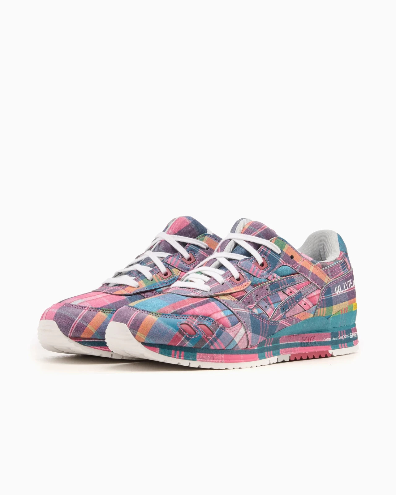 ASICS Gel Lyte III 3 07 Remastered Comme des Garçons Pink Plaid 1203A824-700 CDG