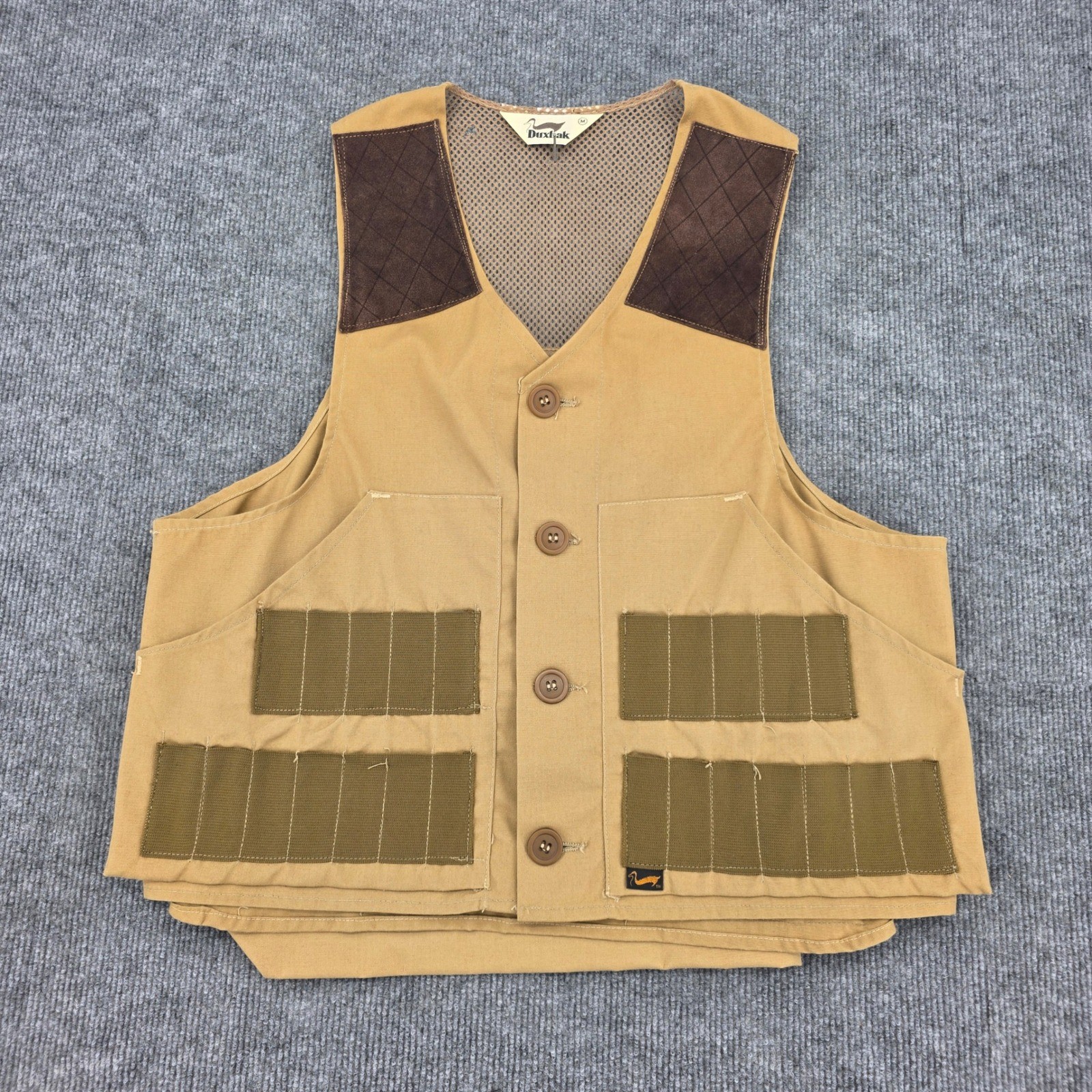 Duxbak Upland Field Pants & Vest Mens Brown Canvas Nylon Brush Guard Hunting USA
