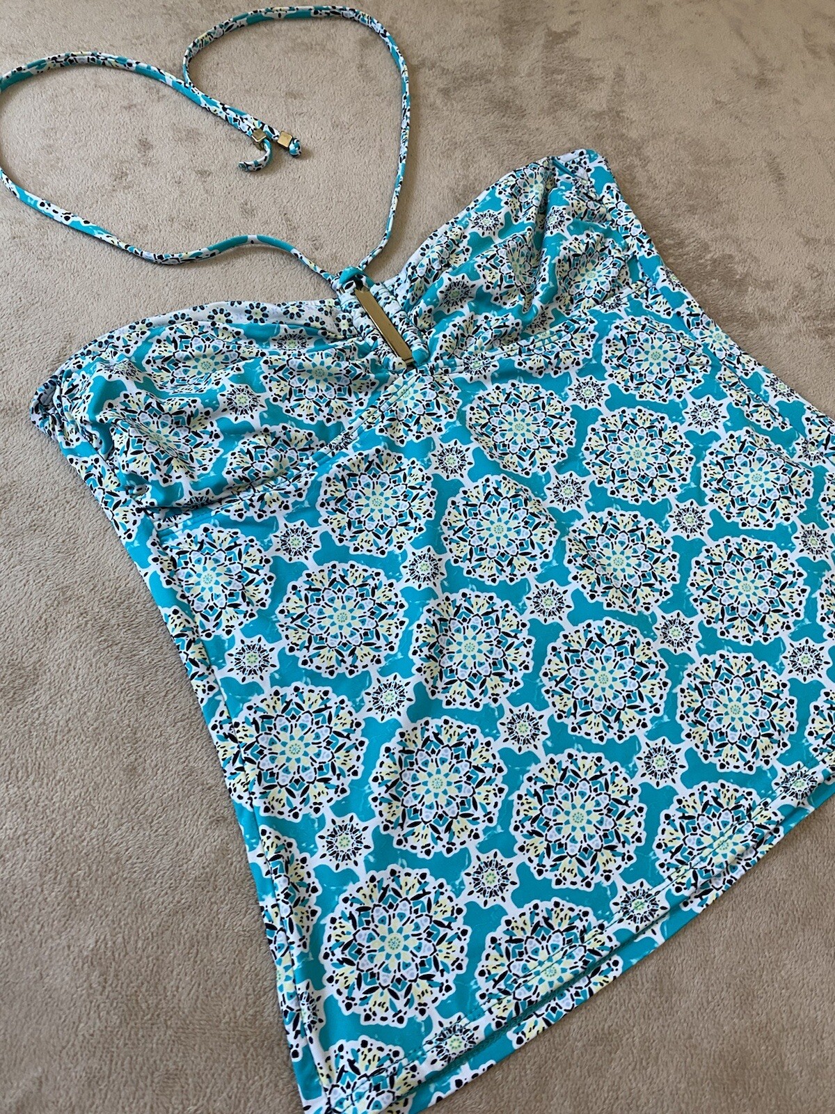 A.N.A A New Approach Womans Size 12 Tankini Top No Padding