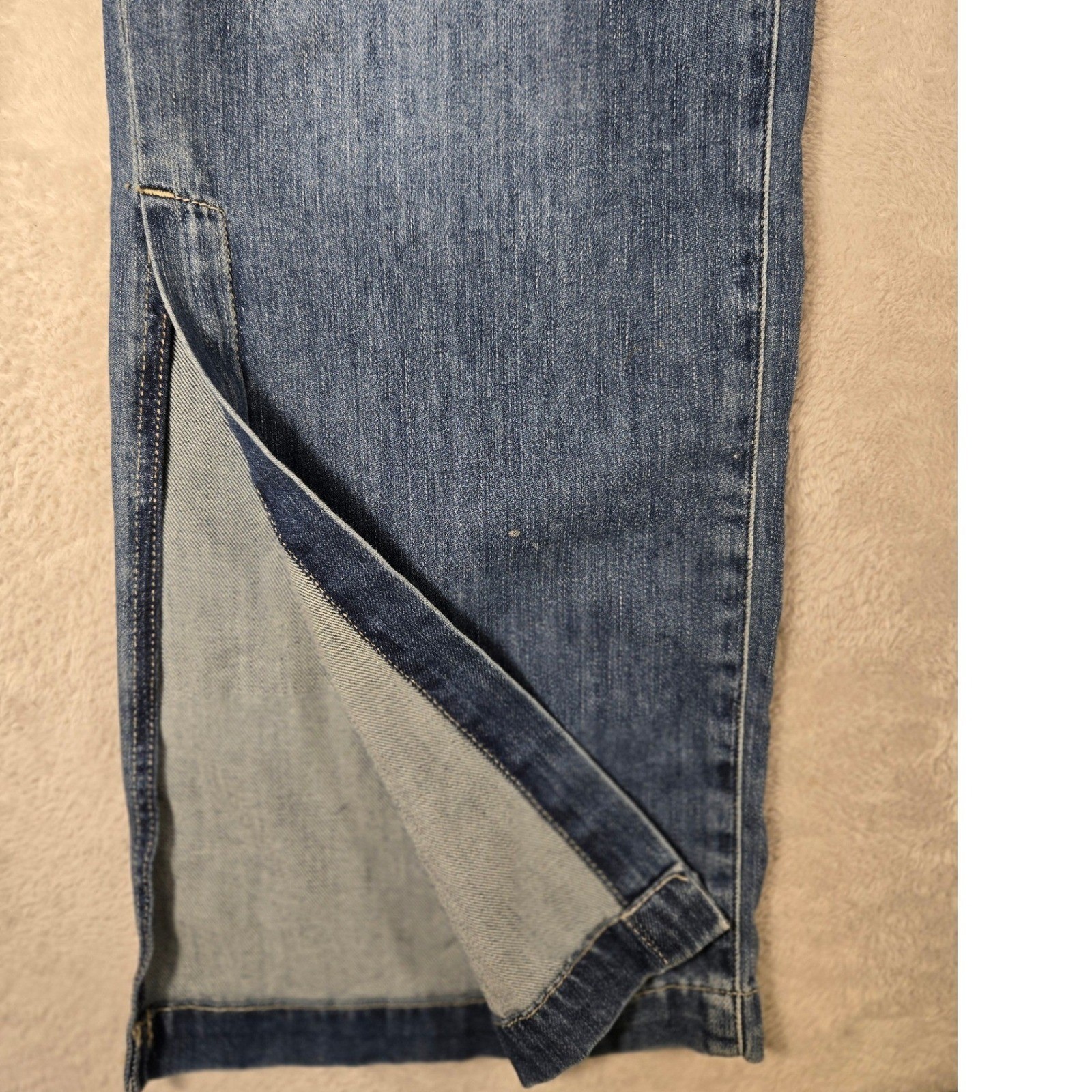 Banana Republic Premium Denim High Rise Wide Leg Jeans Blue Size 26 Medium Wash