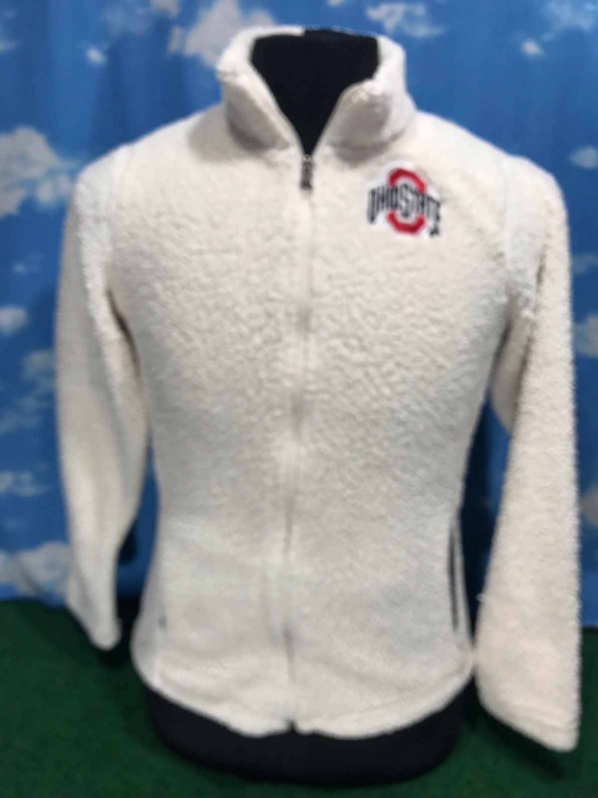 Ohio State Buckeyes Sweatshirt Sweater OSU Sharpa Ladies GEN2 Small 35 S19