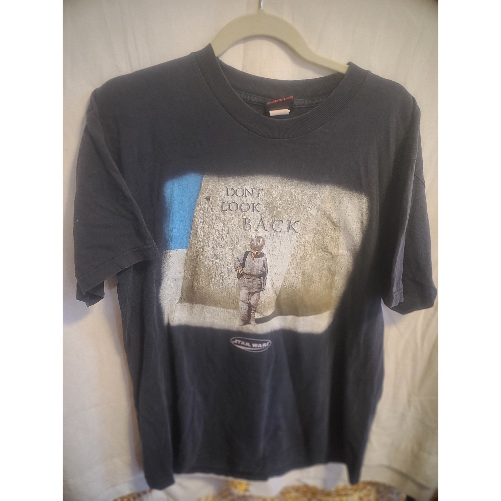Vintage 1999 Star Wars Episode I Anakin Darth Vader Promo T-Shirt Large Black