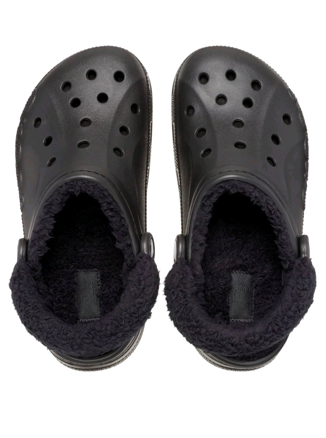 NWT Crocs Adult Baya Lined Fuzz Strap Clog Slippers US M9/W11 NEW