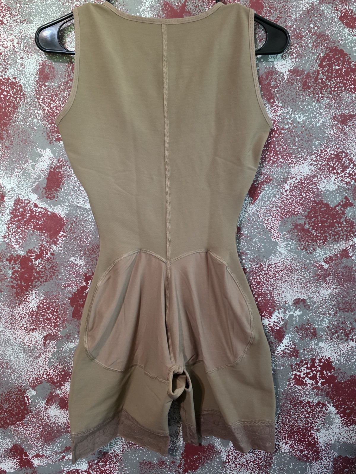 Faja LYCRA Beige Open-Bust One Piece Firm Control Shapewear L Hook & Eye