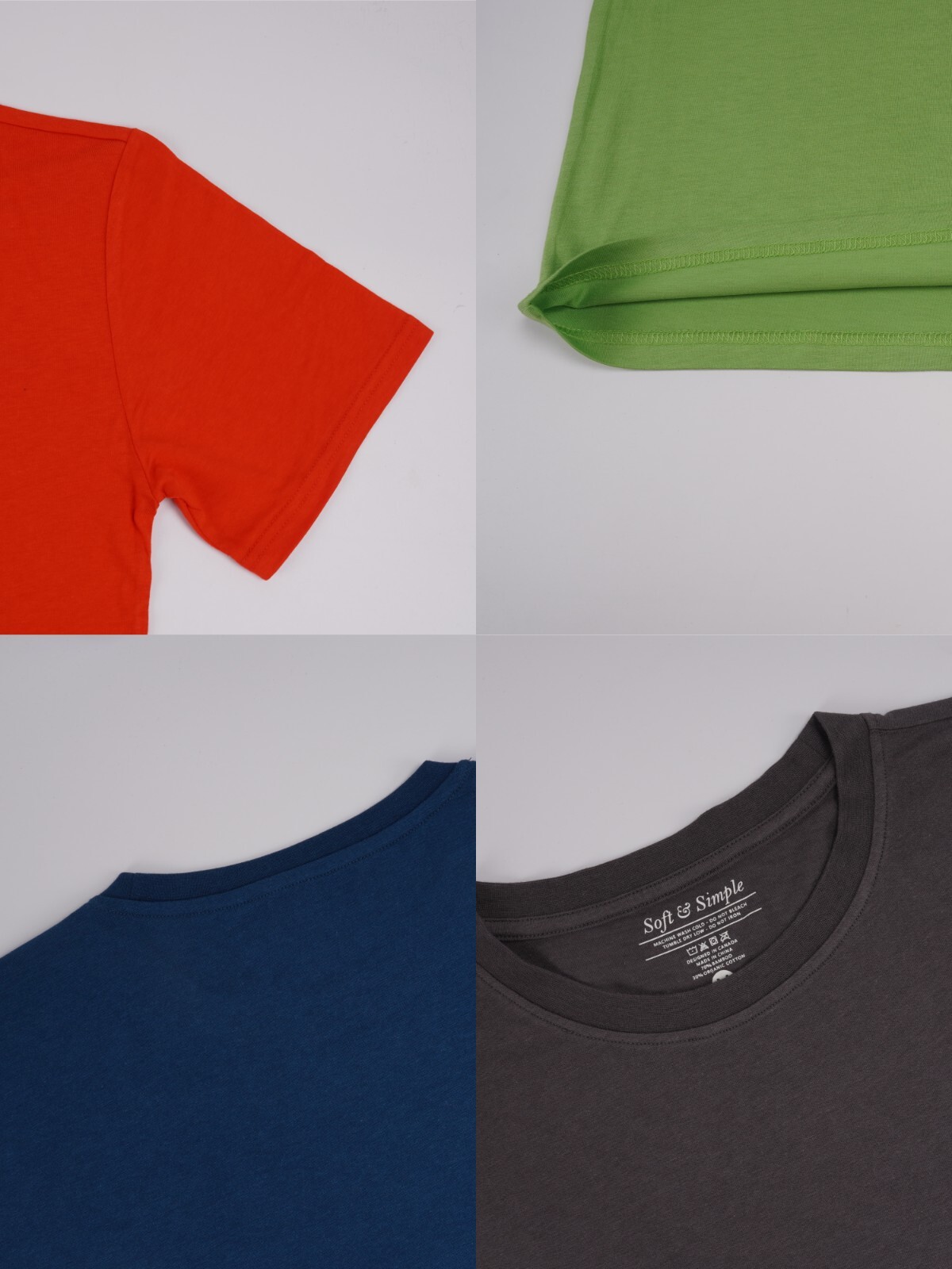 Soft & Simple Men’s T-Shirt – Organic Bamboo Cotton, Cooling, Breathable & Comfy