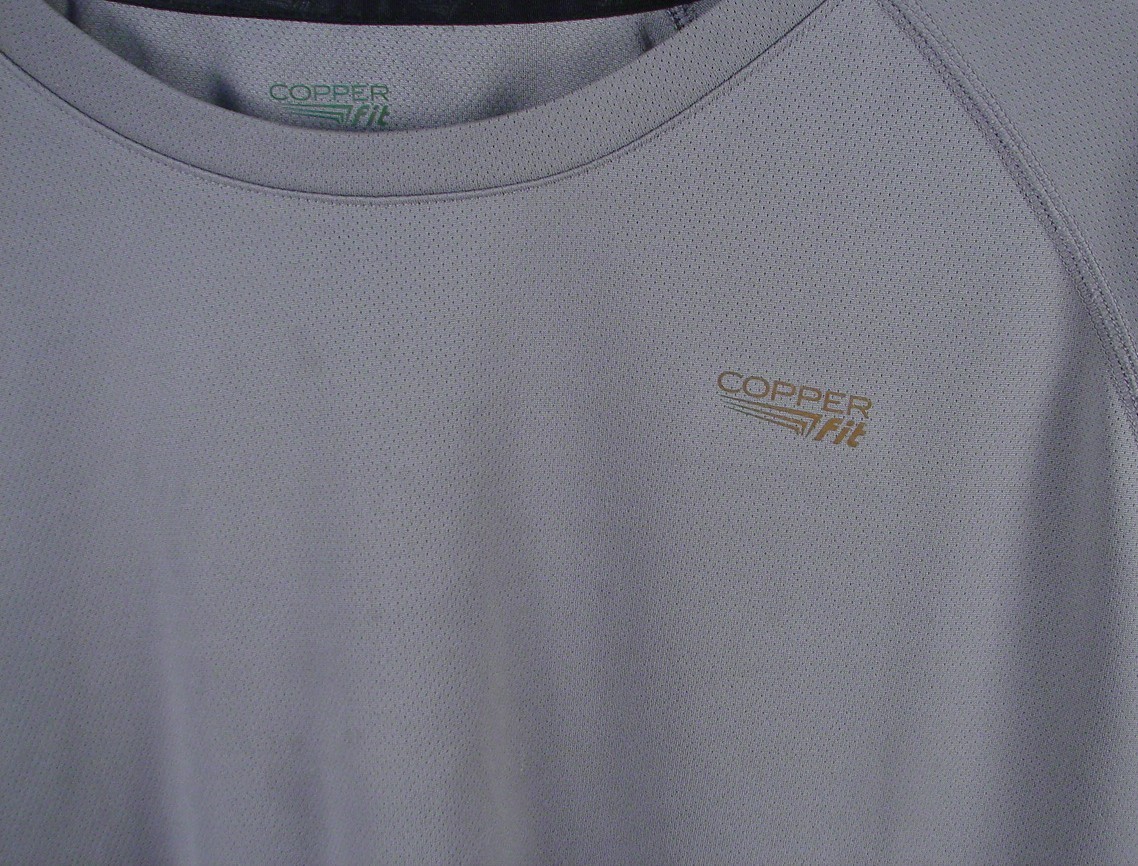 Copper Fit Compression Gray T Shirt Men’s Size L