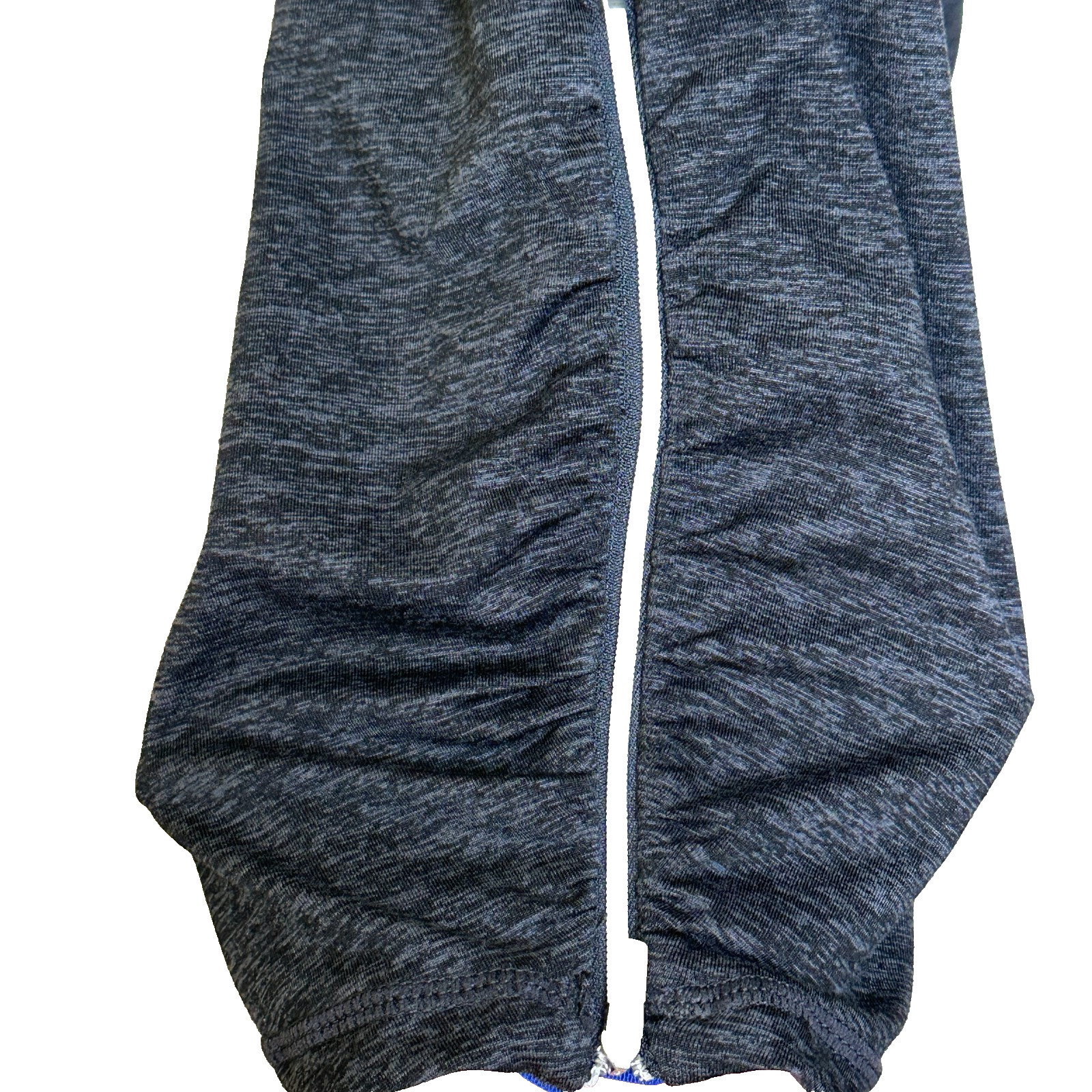 Tangerine Charcoal Gray Yoga Ruched Zip Zipper Capri Leggings Pants Women’s L