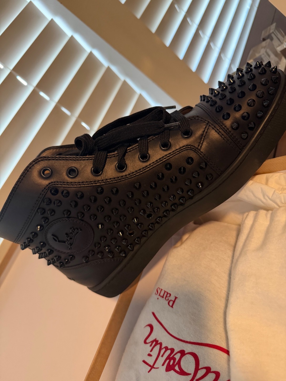 christian Louboutins classic black mens/w original box