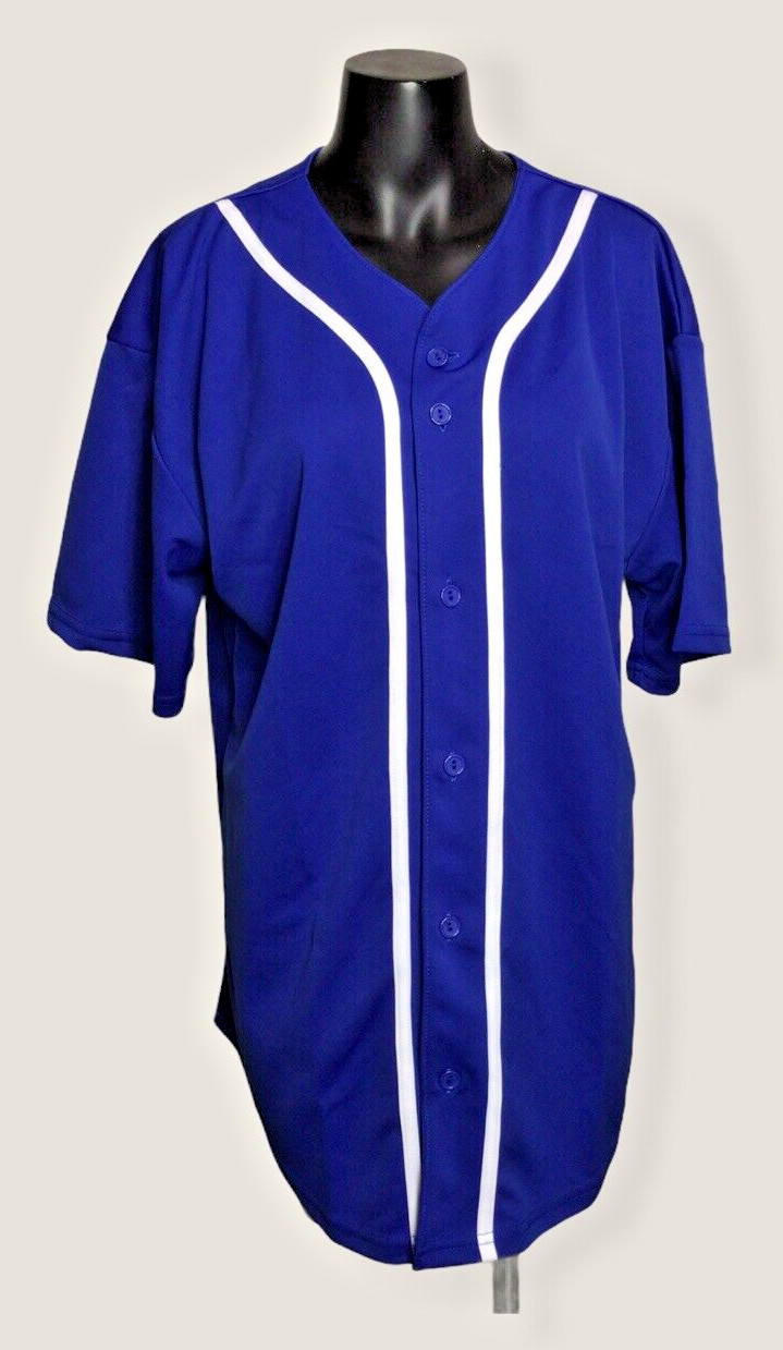 Hat and Beyond Baseball TShirts Size L Button Up Jersey Hipster Hip Hop