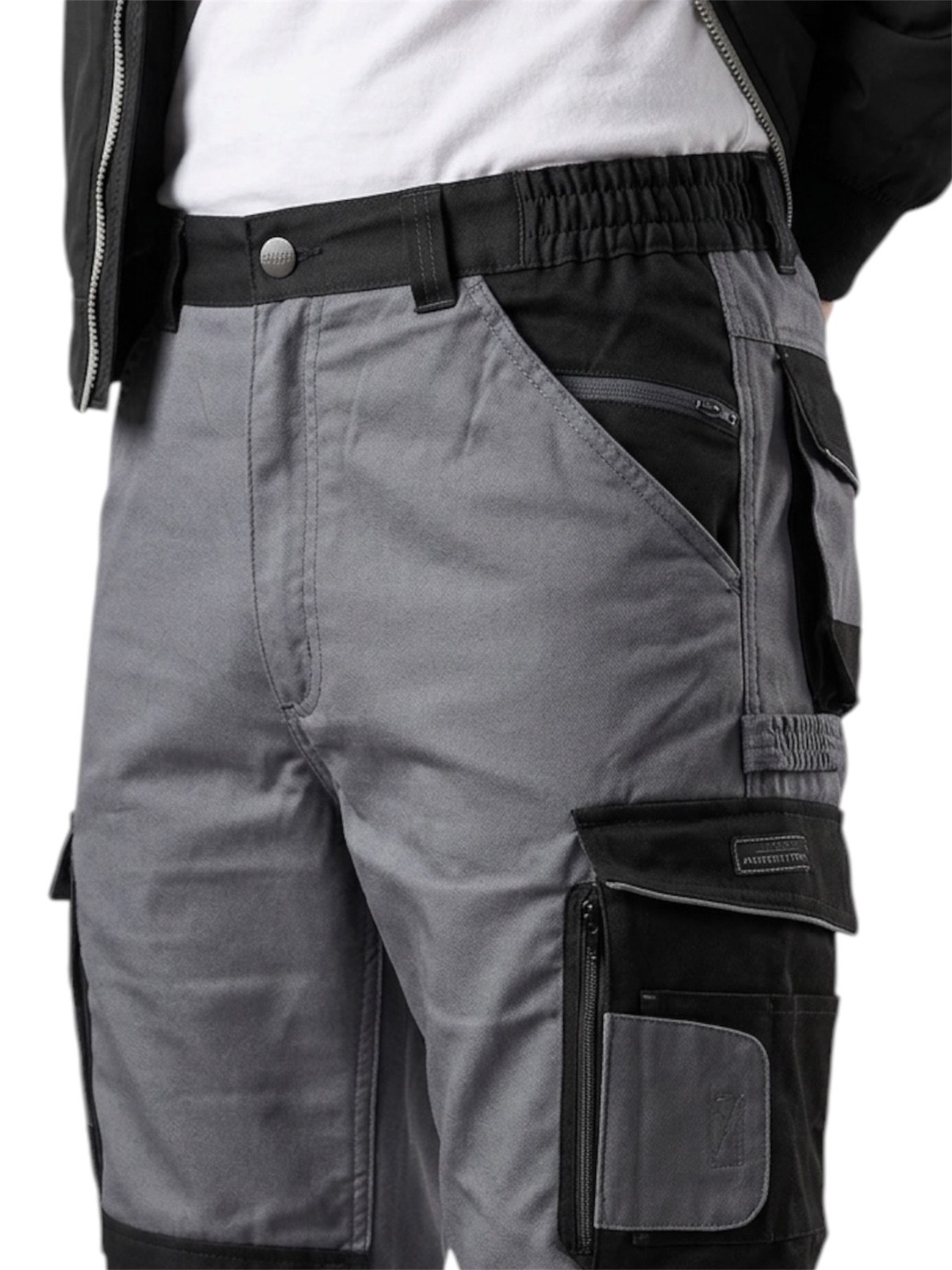 Mens Cargo Work Trousers With Knee Pads Pockets Safety Heavy Duty Combat Pants