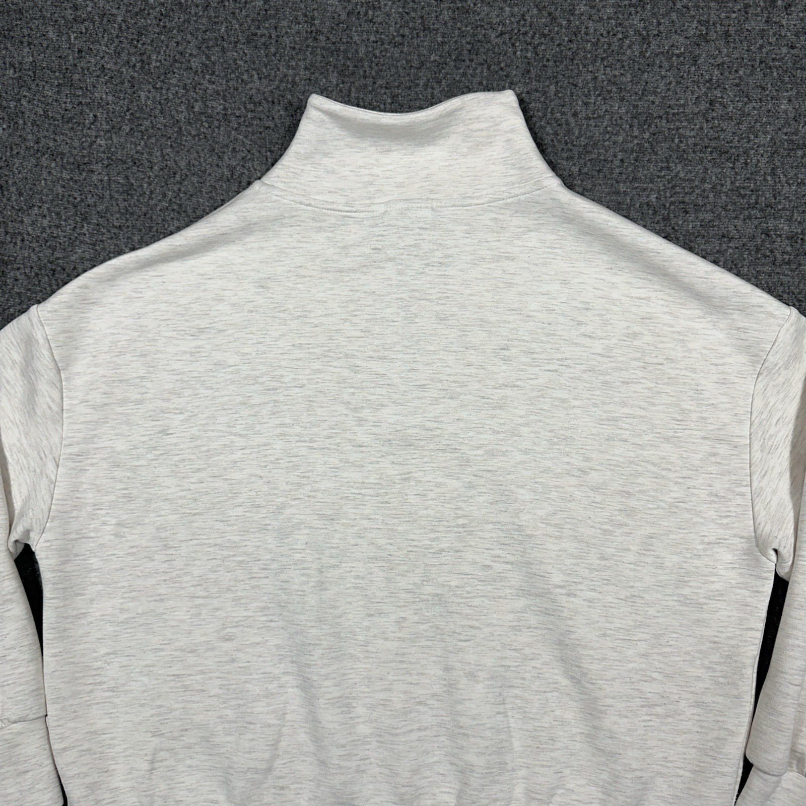 Varley Hawley Half-Zip Sweatshirt Beige Gray Women’s Large Oversized Athleisure