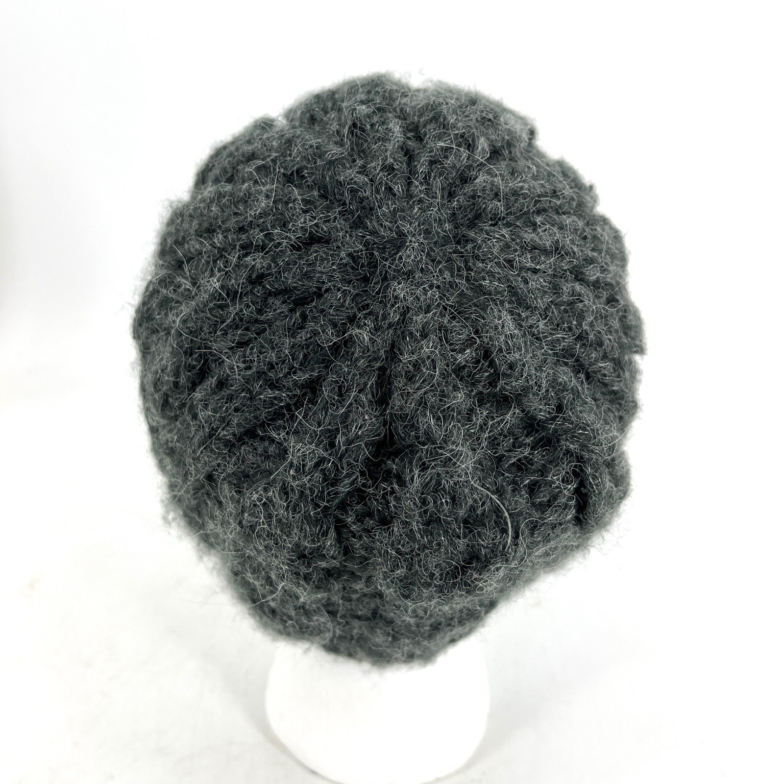 Pistil Chunky Knit Beanie Hat Charcoal Grey Cable Knit Alpaca Blend