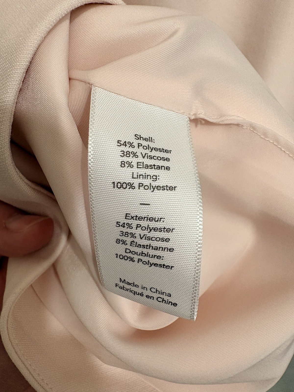 Elizabeth and James Britt Dress Size 8 Blush Pink Open Back Bow Fit Flare