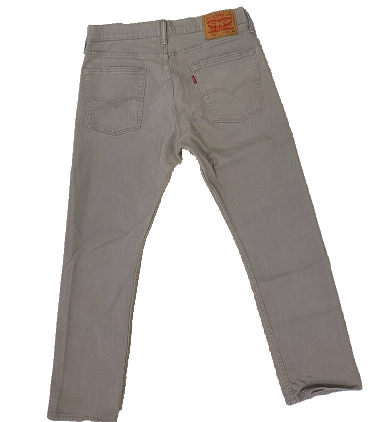 Levi’s 513 Slim Straight Jeans Stone/Tan Color Size 32×30