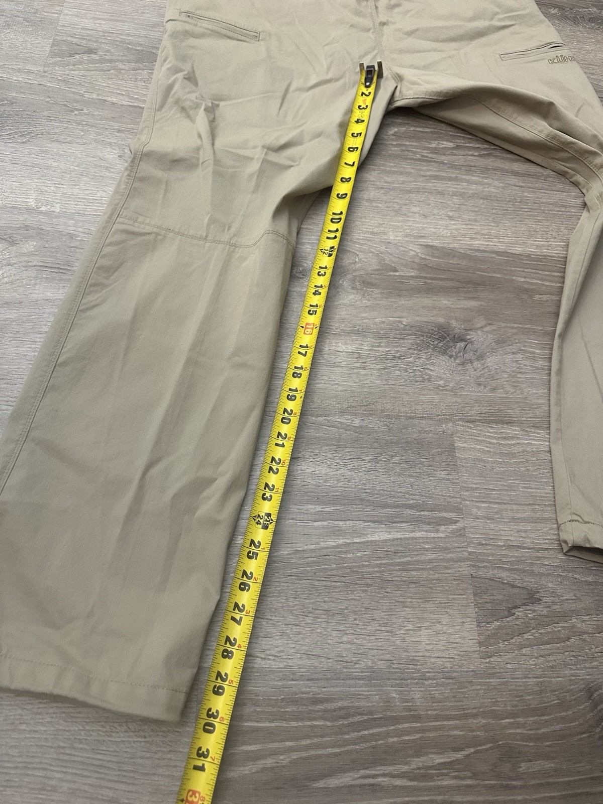 Kuhl Resistor Lite Chino Pants Mens 38×30 Beige Stretch Nylon Hiking Outdoor