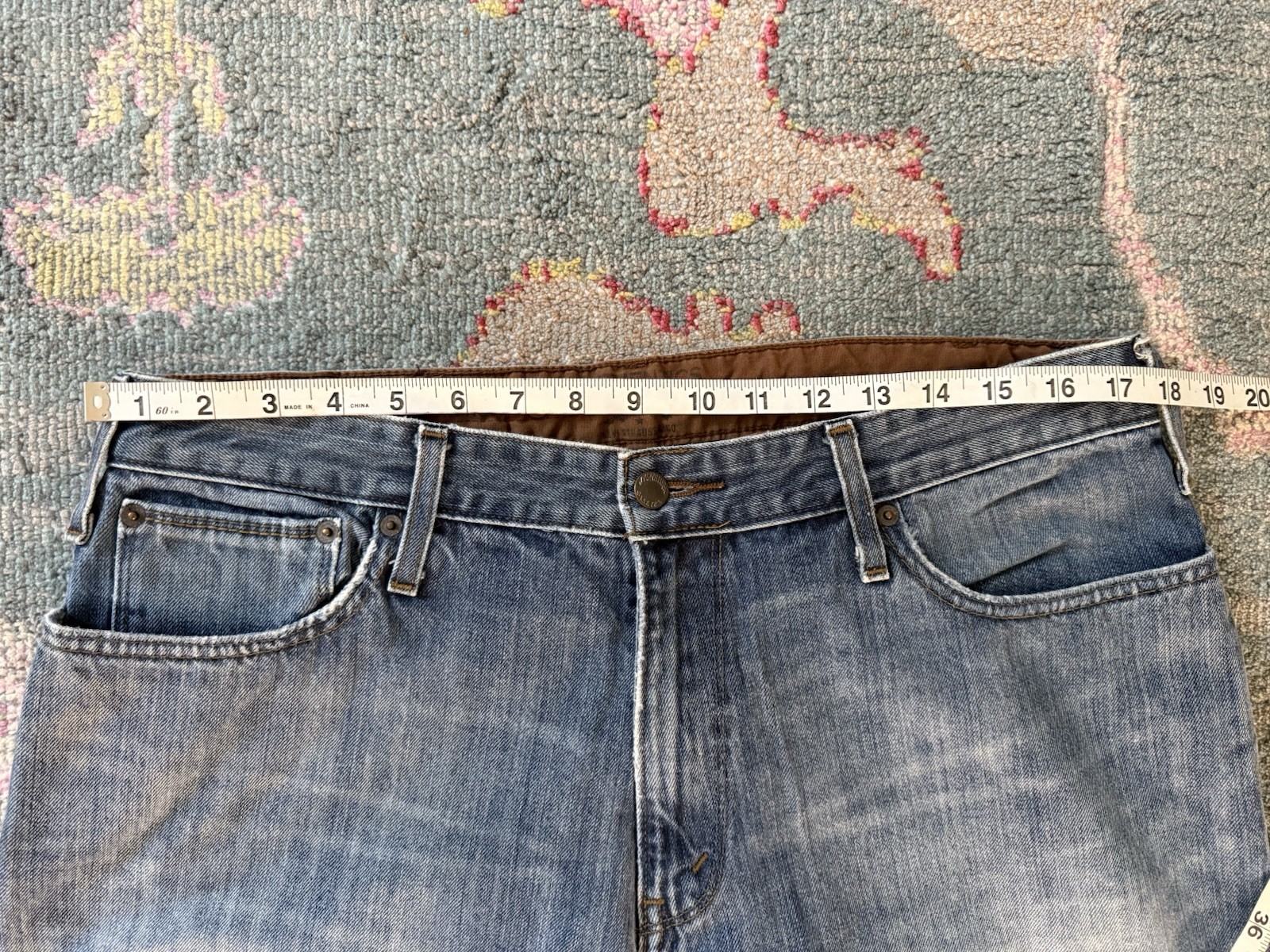 Levi’s Authentics Signature Copper Riveted Men’s Y2K Low Boot Jeans Medium 36×34