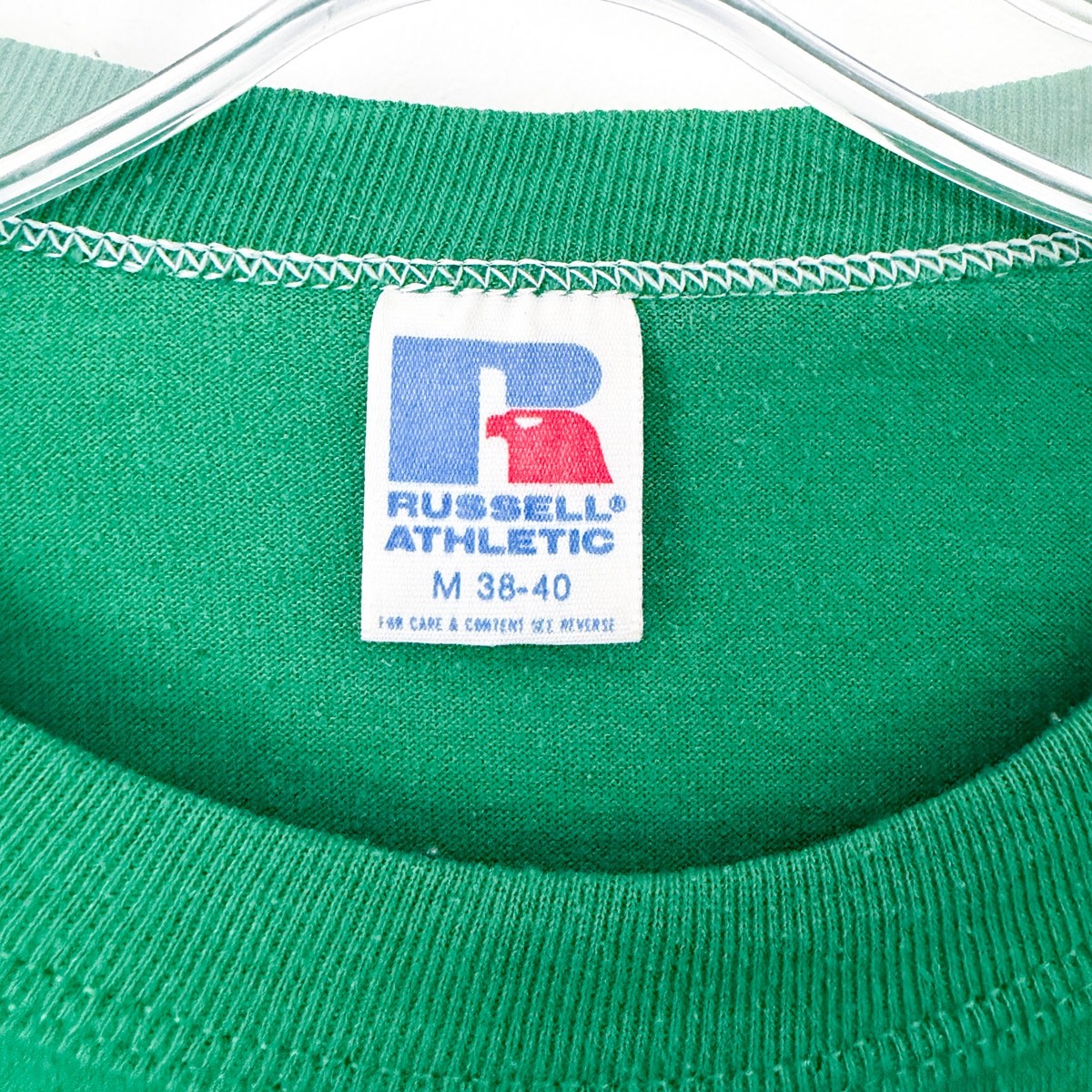 Vintage 84 Russell Athletic Newburg MO Centennial T Shirt Green Train Size M USA