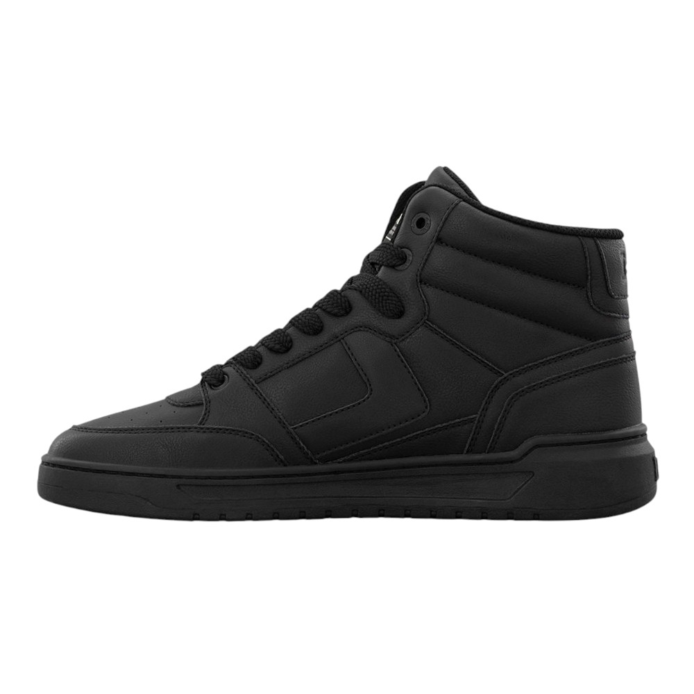 Lee Prescot Mid Lace Up Mens Black Sneakers Casual Shoes M000082-9800