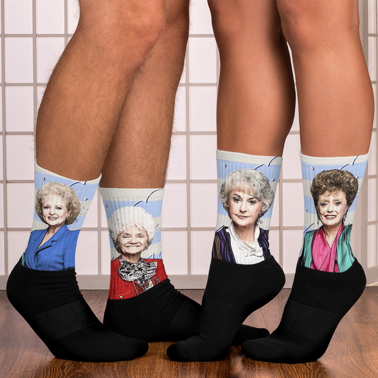 Blanche, Sophia, Dorothy and Rose– Golden Girls Tribute Socks