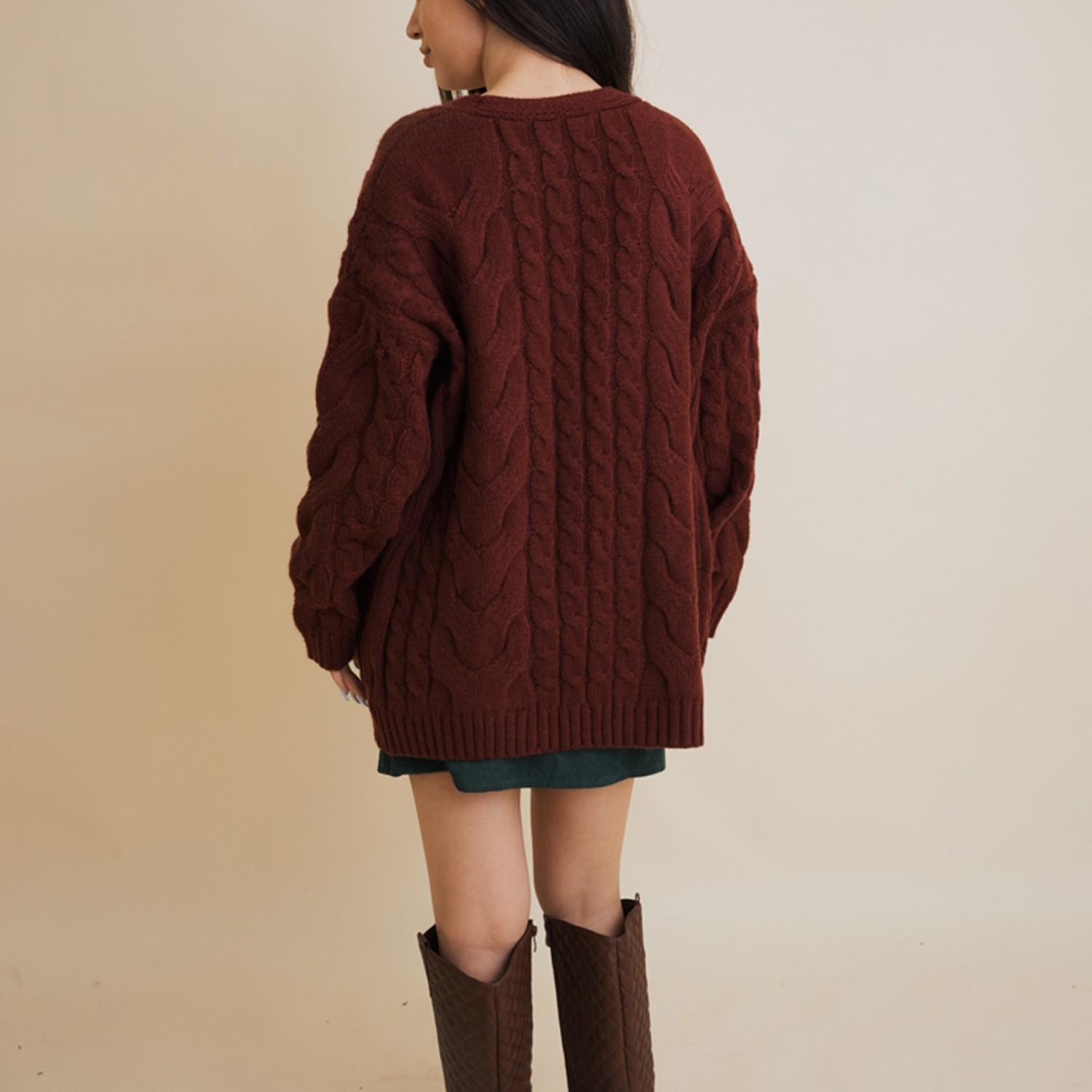 Dreamy Days Cable Knit Open-Front Cardigan – Cozy & Stylish for All Seasons