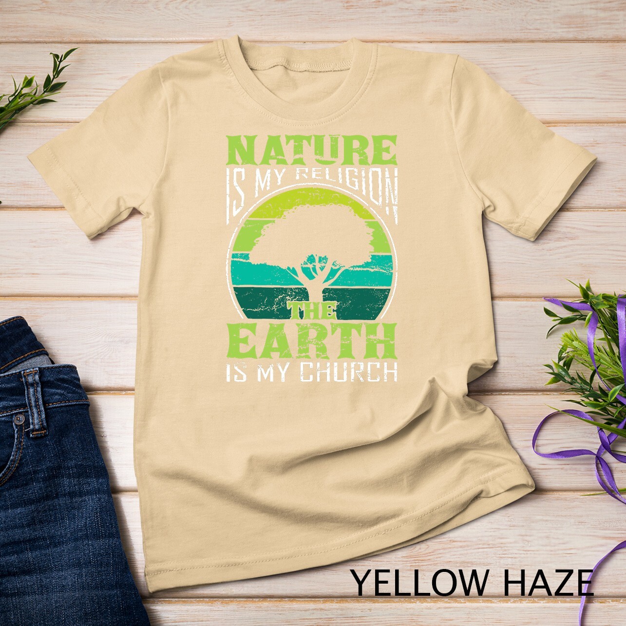 Native American Day Nature Is My Religion Earth Is My Church Unisex T-shirt