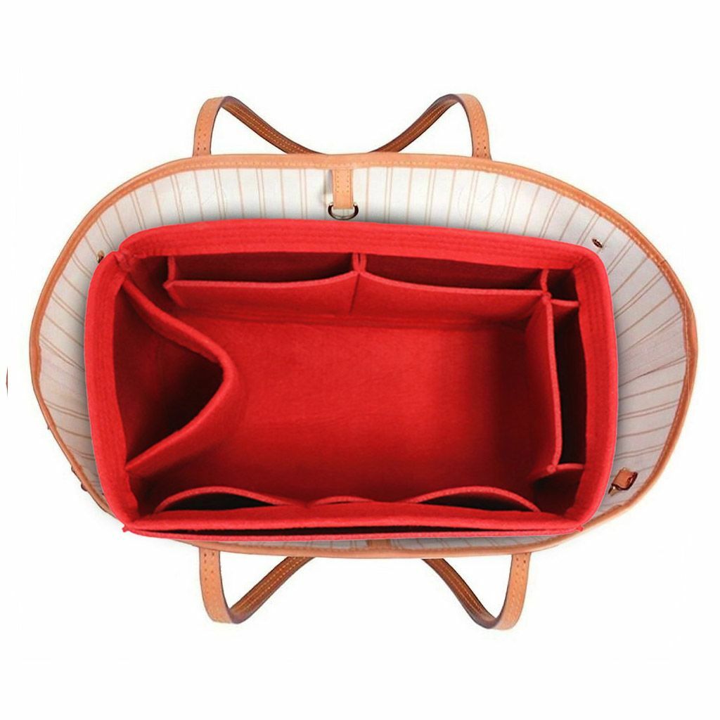 Large Multi Pocket Handbag Organizer Bag Purse Insert Bag Felt Fabric Liner Tote