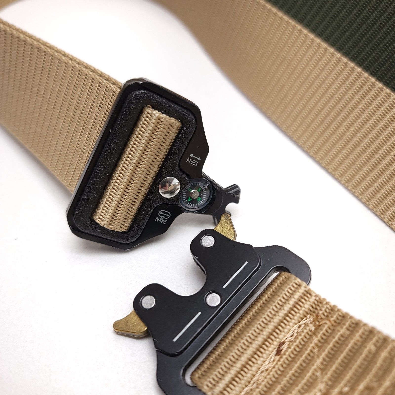 Tactical Belt 1.7″ Mens Nylon Webbing Belt Heavy Duty Quick Release Buckle Lot 2