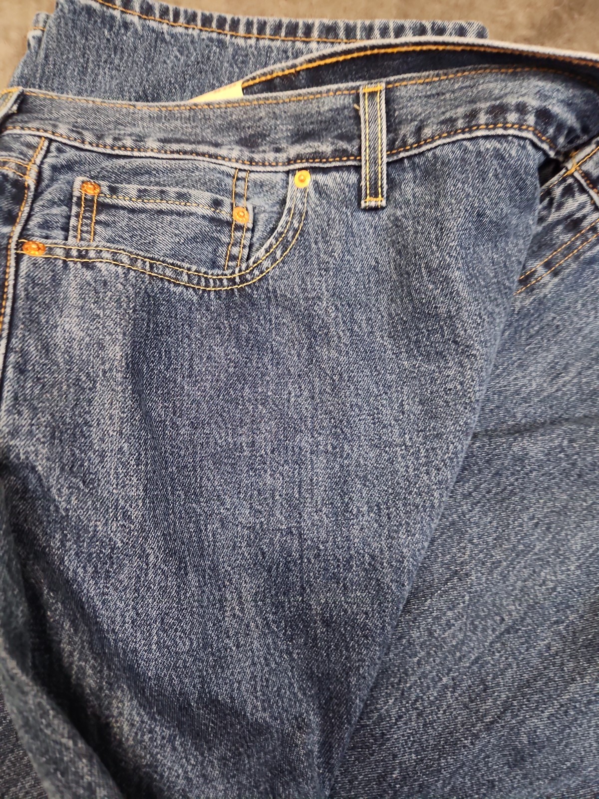 NWT Men 56×28 Levi’s 550 Relaxed Fit Jeans Big & Tall Sizes Blue Denim