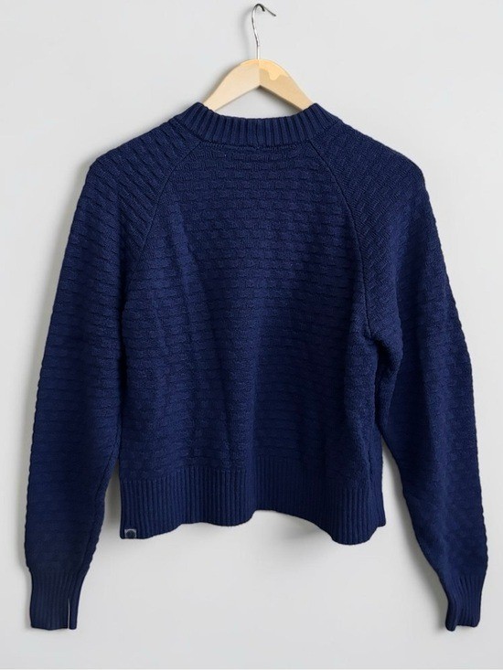 Lululemon Texture Play Crew Sweater Night Sea Blue XS/S Cashlu Knit