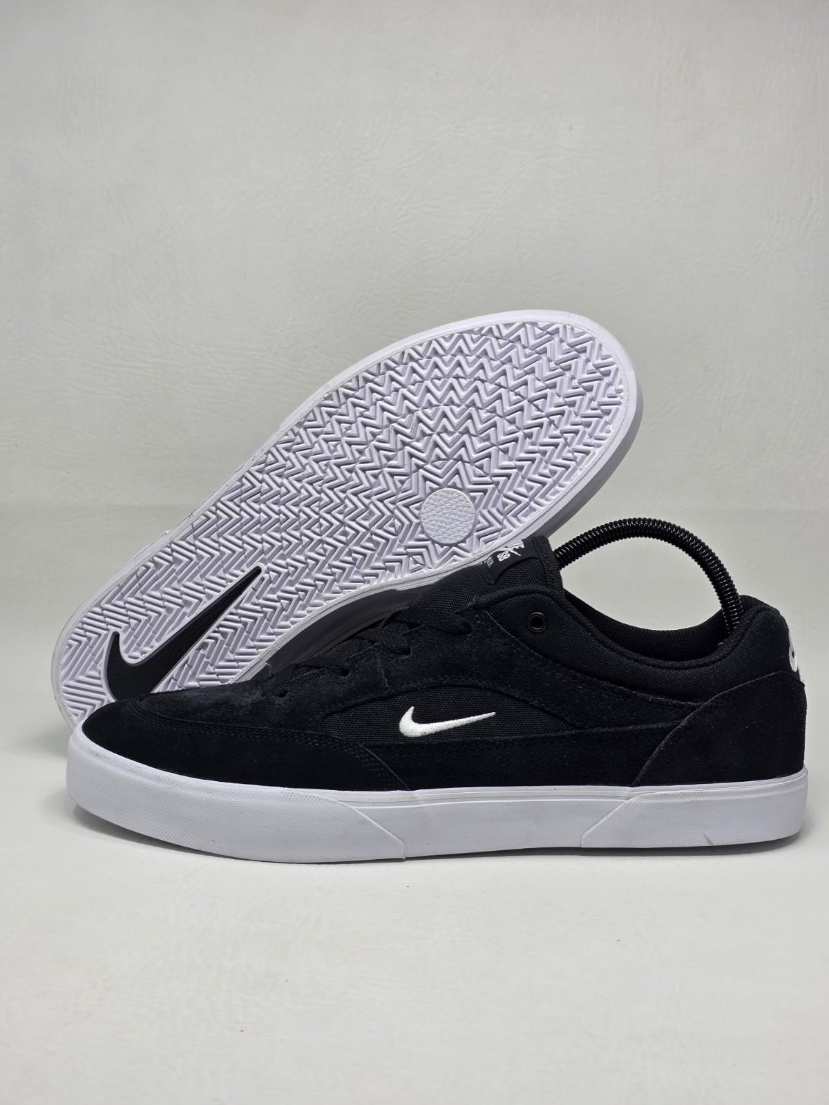 Nike SB MALOR Men’s Size 13 Shoes Black/White FV6064-001 Suede & Canvas NEW