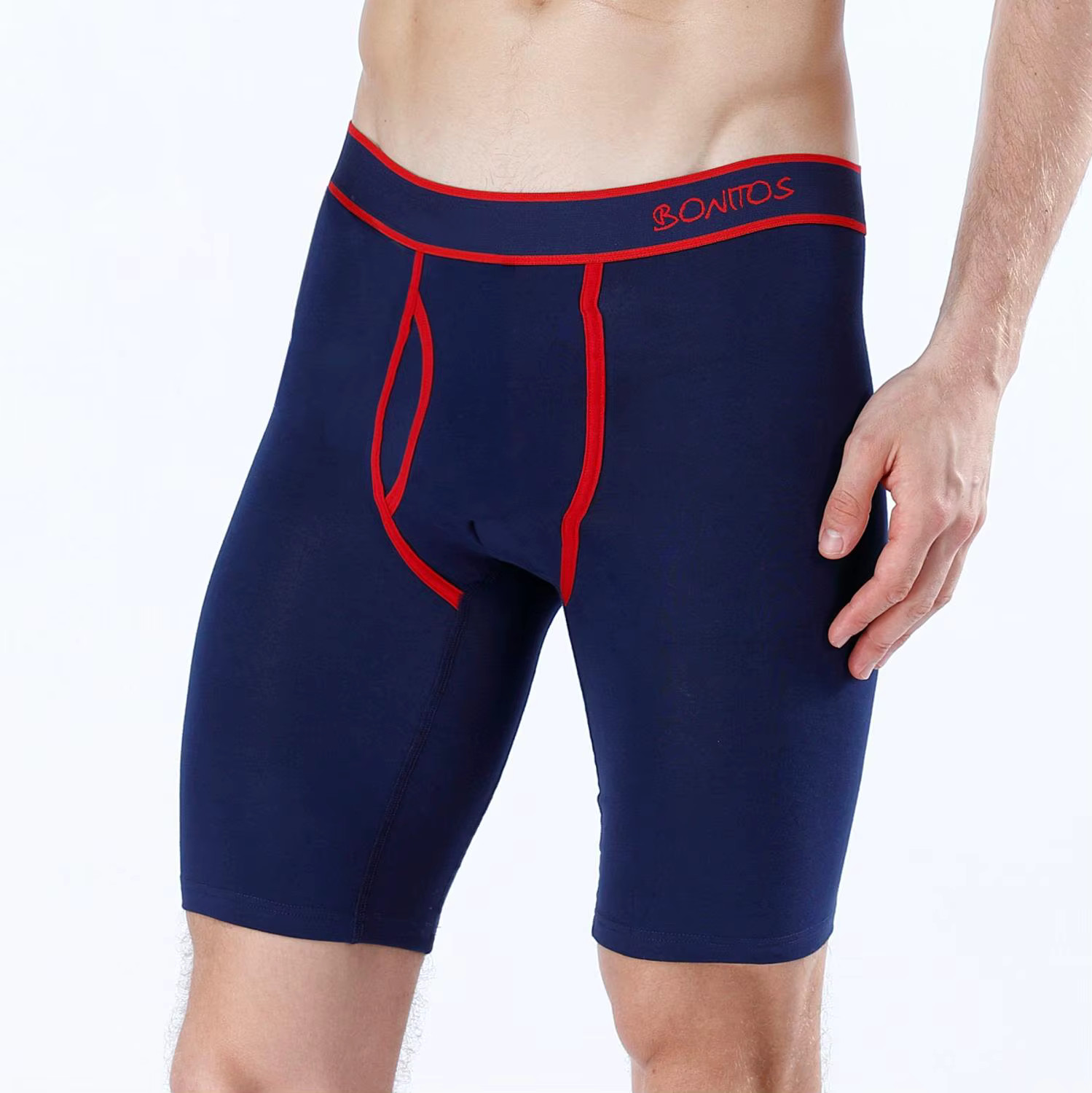 Men’s Long Leg Cotton Boxer Shorts Soft Stretch Breathable Premium Underwear