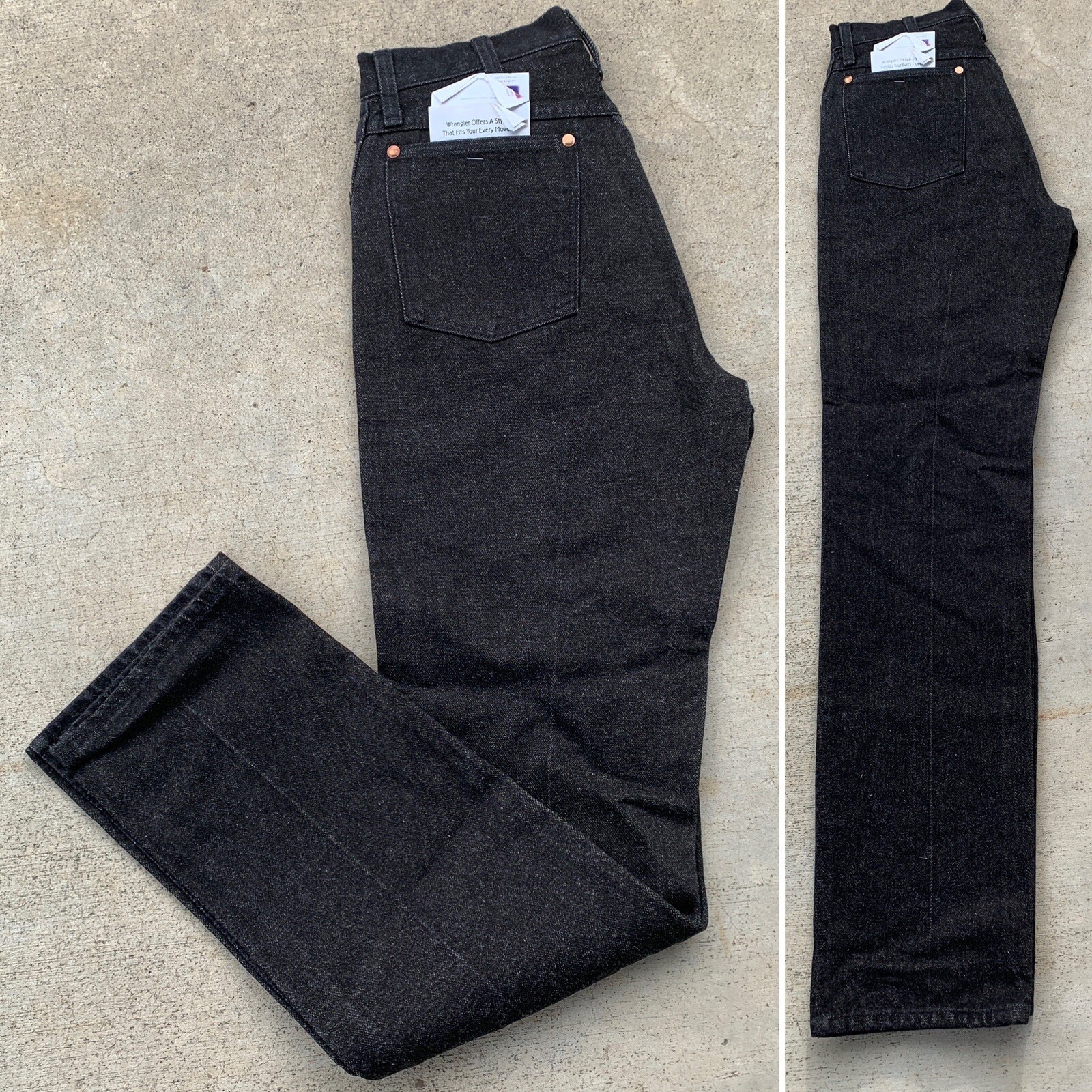 Vintage Wrangler Jeans Cowboy Cut 13MBKG 11 X 34 28 In Waist USA Made High Waist