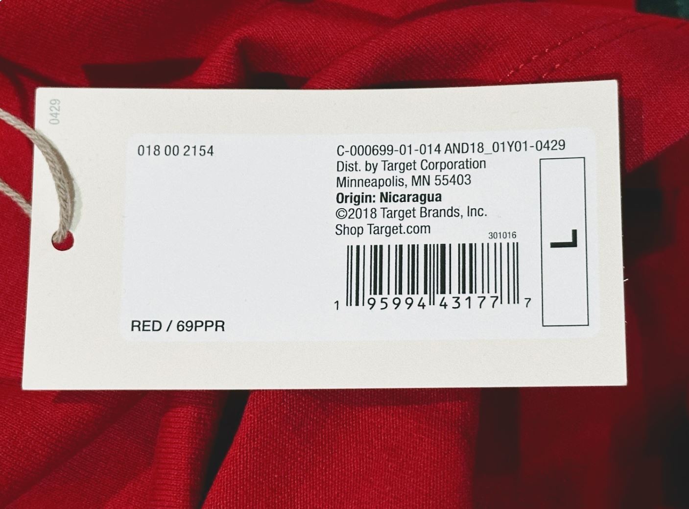 2 Pack-Women’s Red SUPIMA Cotton-Long Sleeve – A New Day T-Shirts Sizes S/M/L