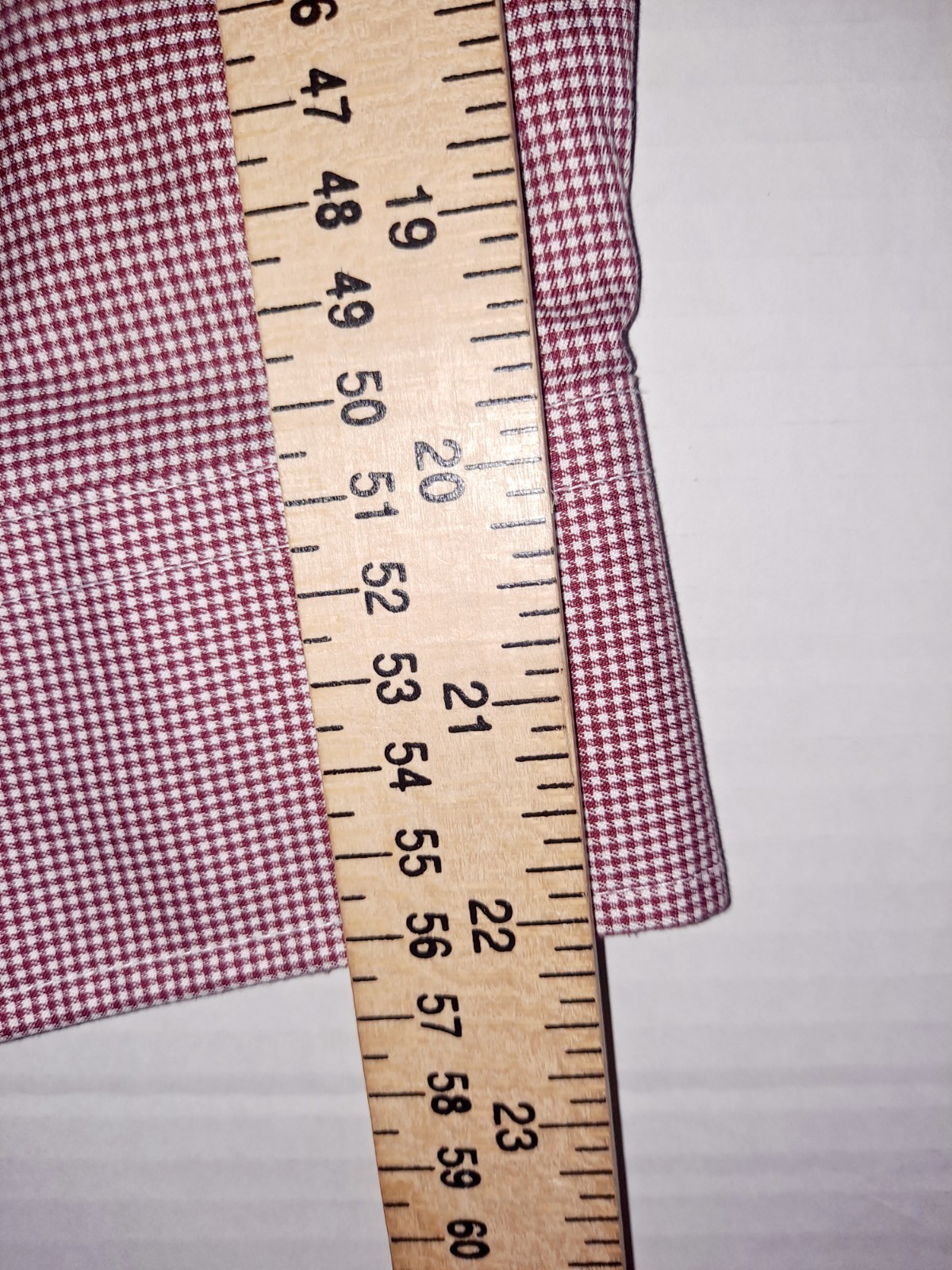 PRONTO UOMO NON-IRON RED WHITE CHECK BUTTON UP DRESS SHIRT MENS 17.5 32/33