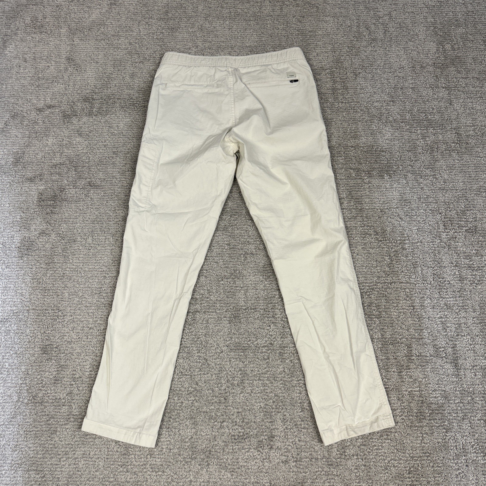 Vuori Ripstop Pants Womens Small VW401 Mid Rise Relaxed Fit Pockets Ivory Cream