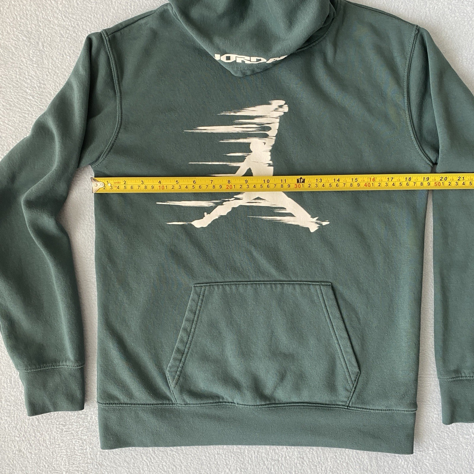 Nike Air Jordan Jumpman Pullover Hoodie Sweatshirt Green White Youth XL 13-15y