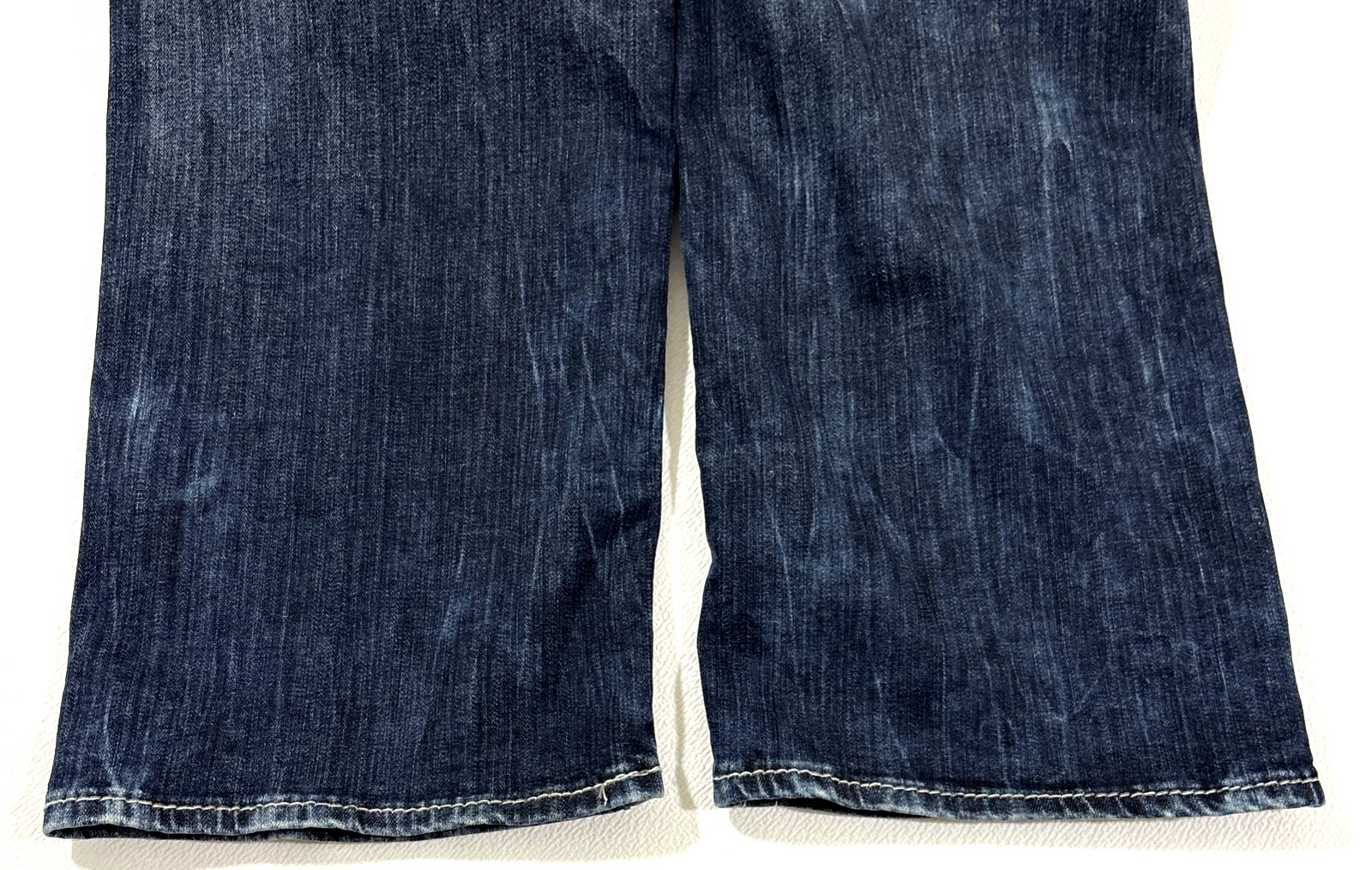 Salvage Denim Anarchy Jeans Mens 31R 32×32 Relaxed Straight Buckle Blue EUC