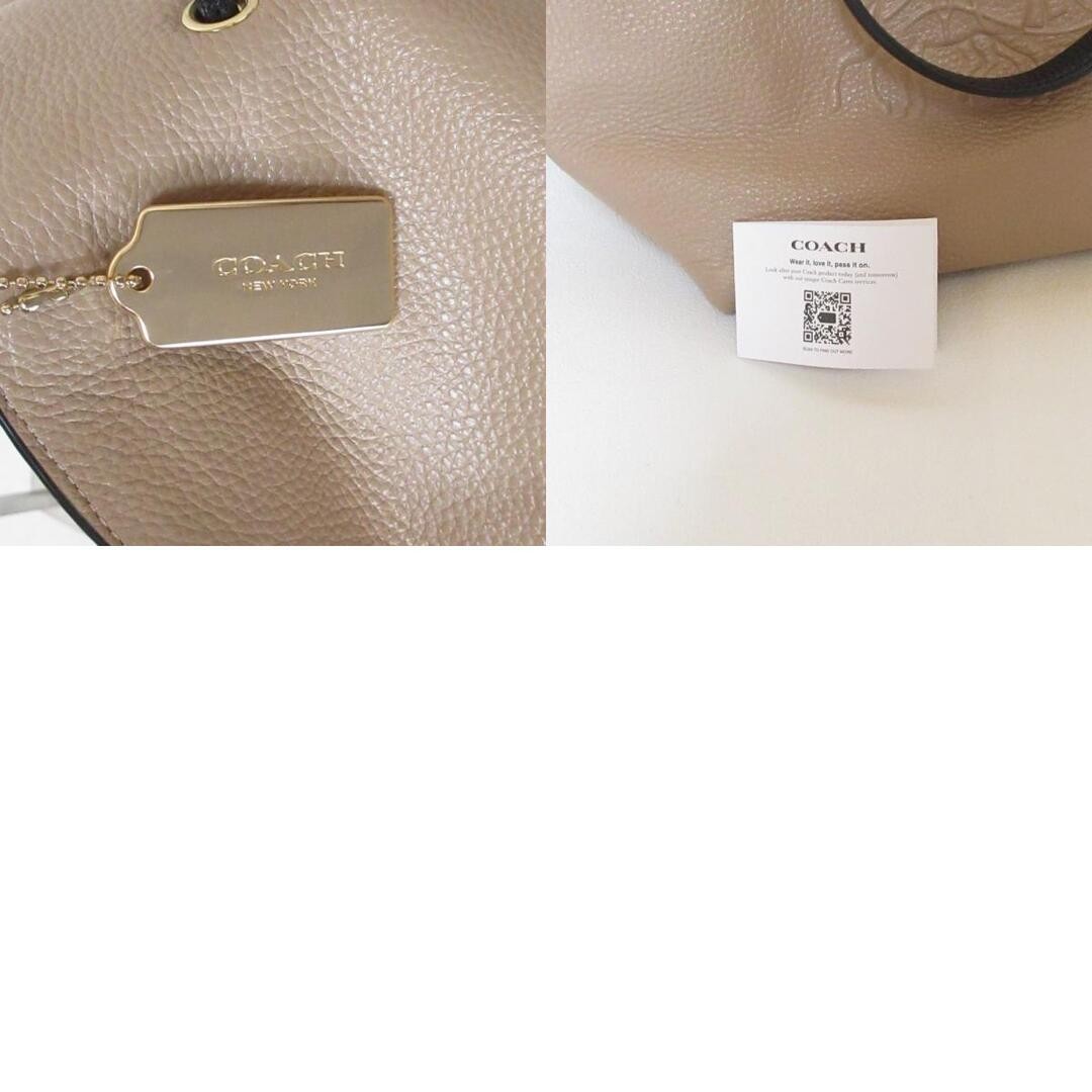 COACH Andy Tote Leather Tote Bag CA165 Beige Ladies Vintage Used