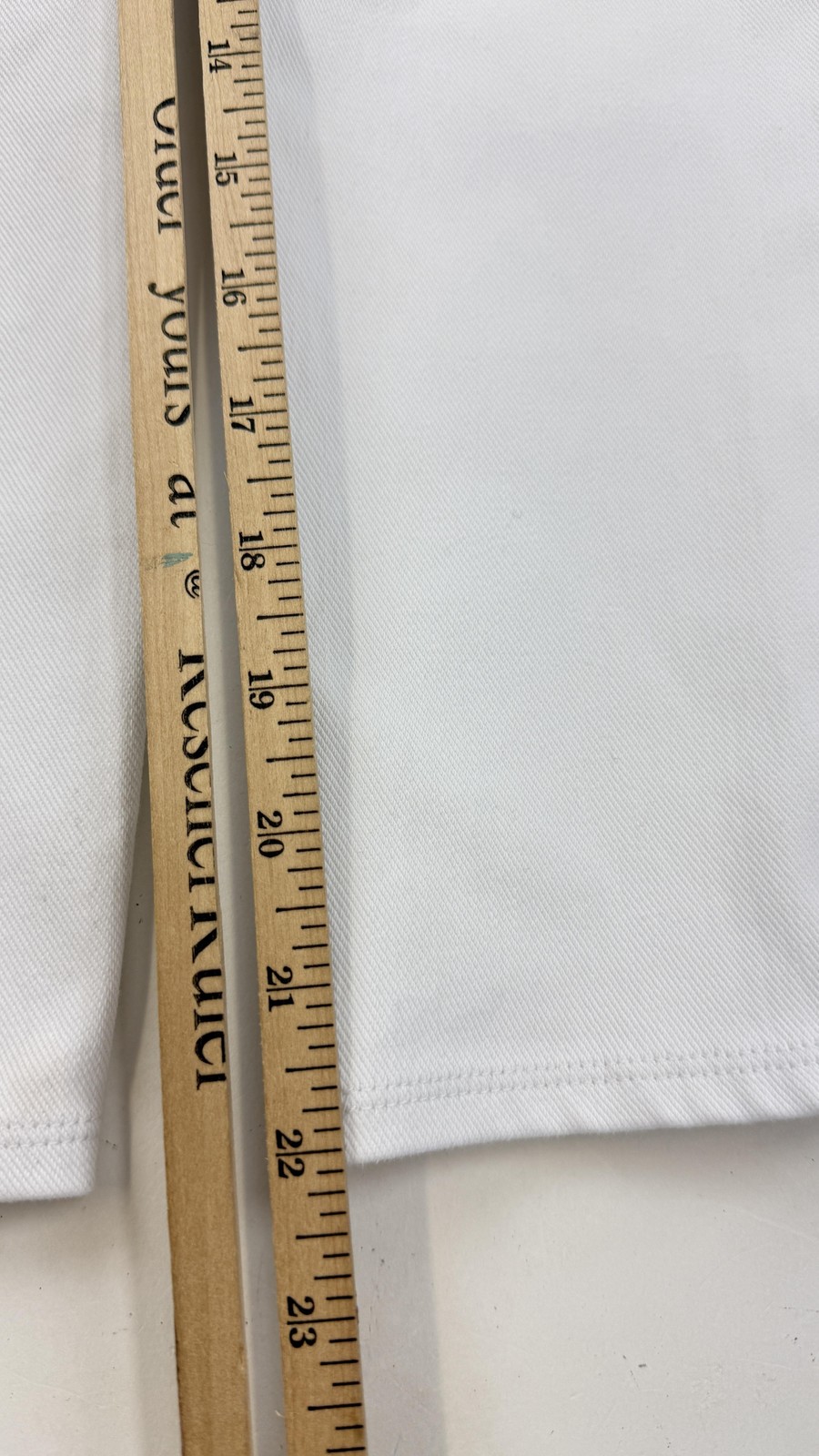 Spanx Leggings Womens Small Petite White Twill Jegging High Rise Shaping Pull On