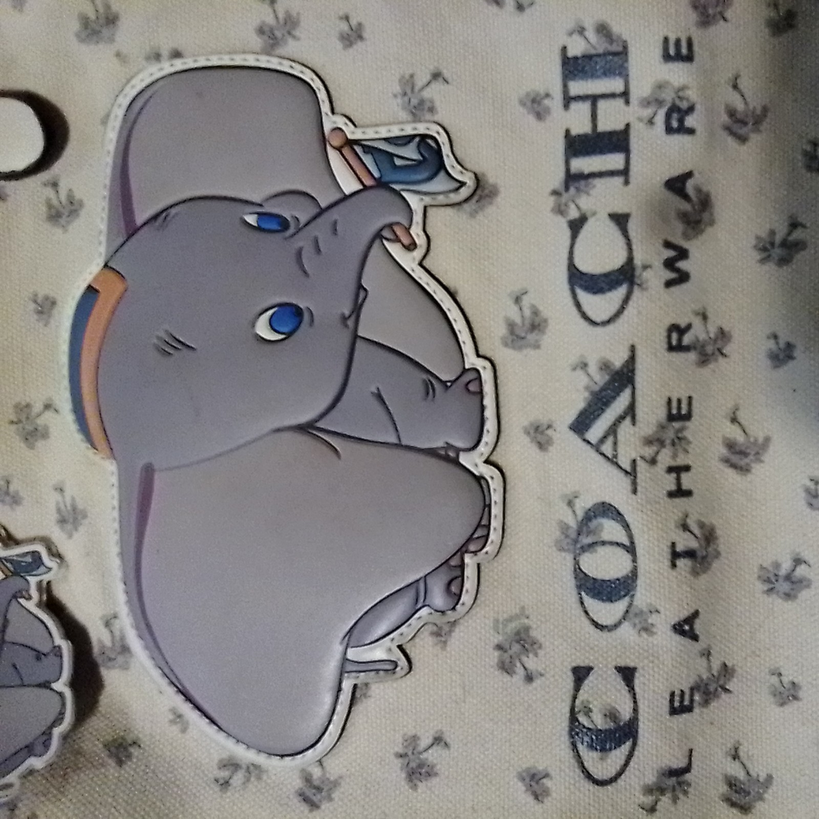 100% Authenthic Disney’s Dumbo Coach Canvas Leather Tote Handbag