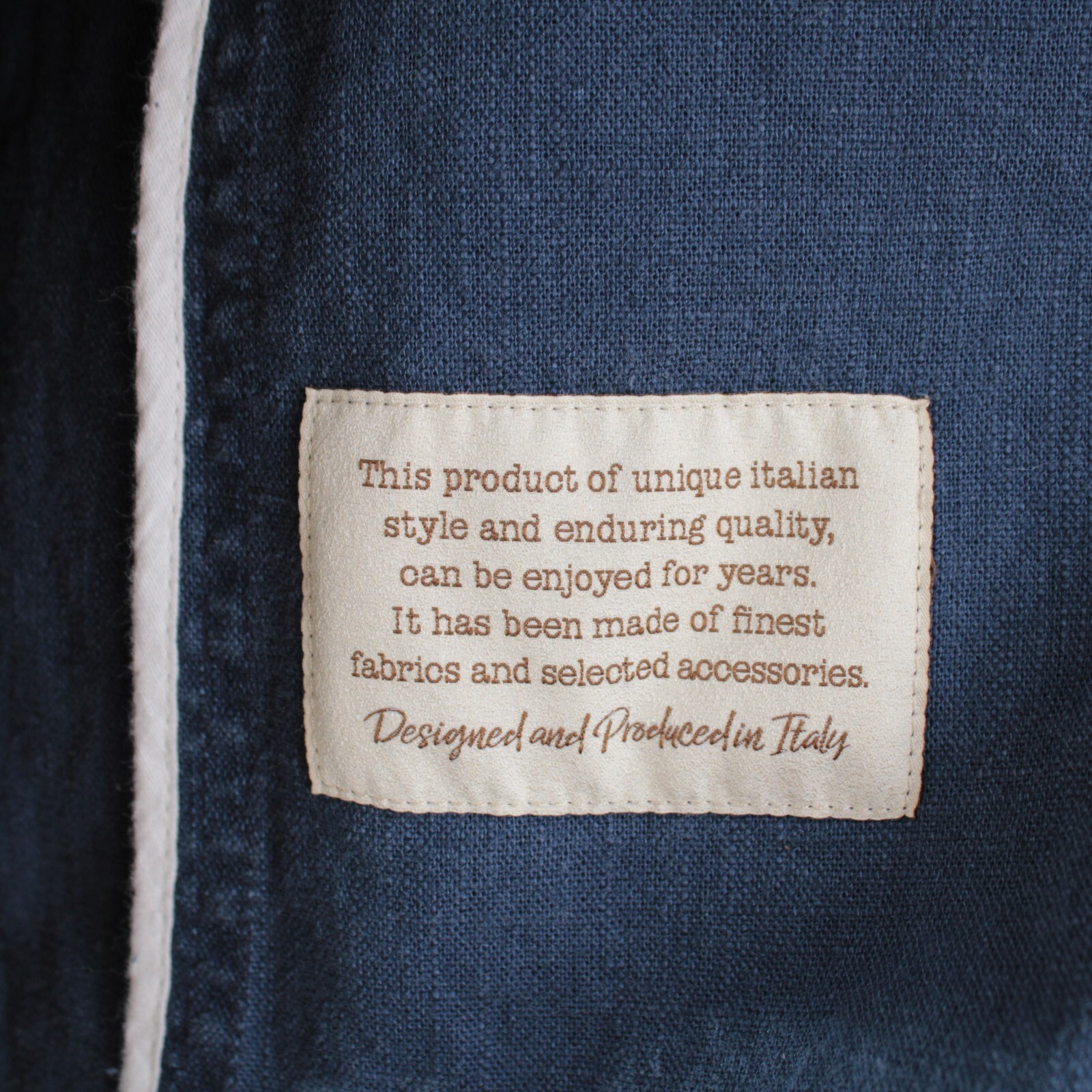 Waterville NWT 100% Linen Overshirt Size 50 (M US) Barret In Solid Blue
