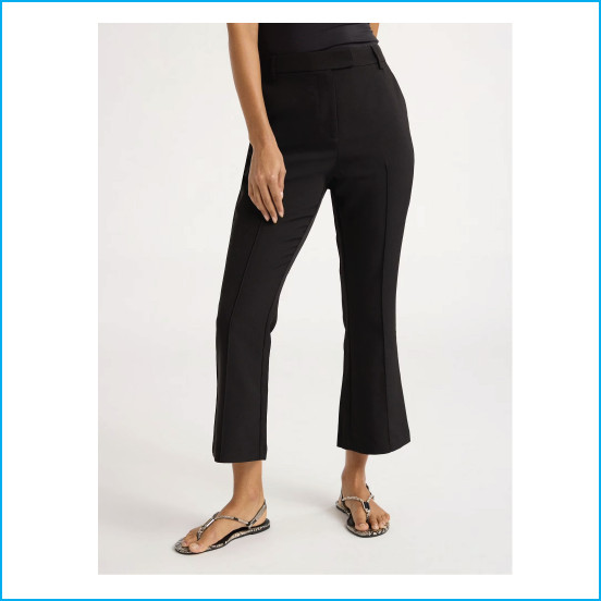 Women’s Size 2 Black Soot High Waist Cropped Dress Pants 26