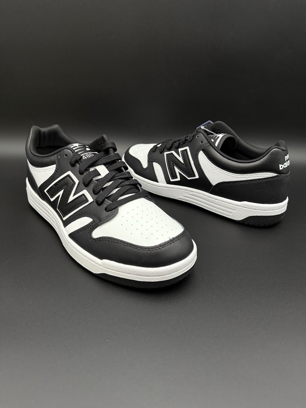 New Balance 480 Sneaker Black and White Men’s Size BB480LBA