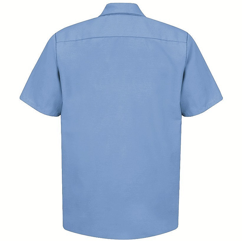 NEW Red Kap Men’s Short Sleeve Industrial Work Shirt Size 5XL Lt. Blue SP24LB5