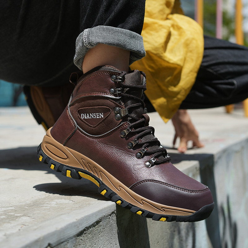 Men Work Shoes Waterproof Safety Shoes New Anti-Puncture Indestructible Shoes