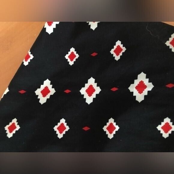 Pleione Black Patterned Blouse