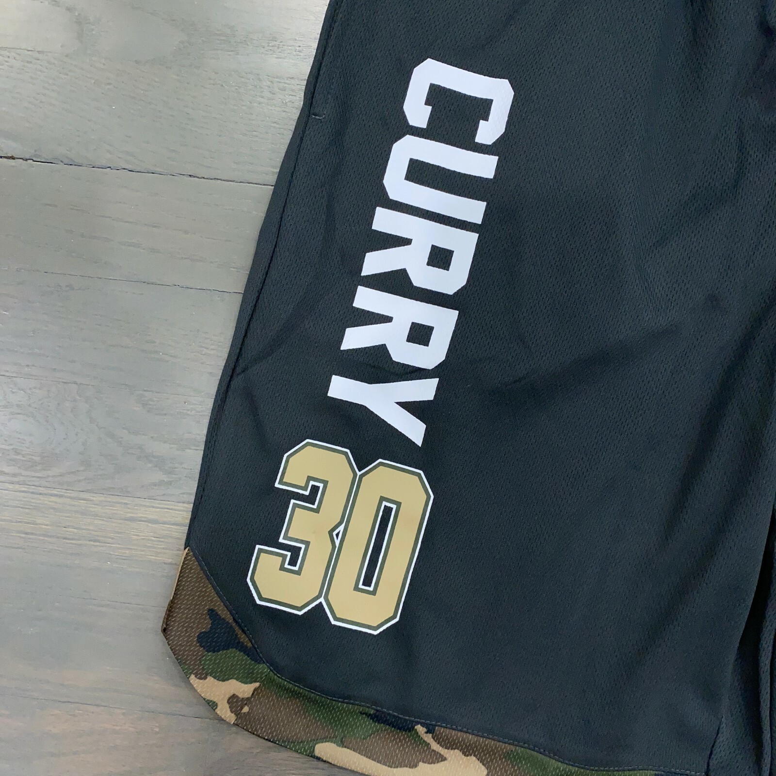 NBA Unk Stephen Curry Golden State Warriors Camo Shorts Men’s Size L New